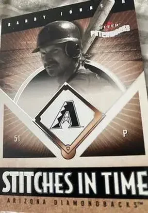 2004 Fleer Patchworks - Stitches in Time #11 ST - Randy Johnson - Arizona Diamondbacks
