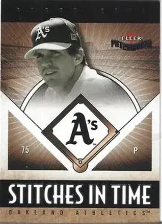 2004 Fleer Patchworks - Stitches in Time #22 ST - Barry Zito - Oakland Athletics