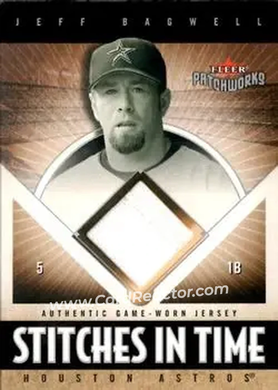 2004 Fleer Patchworks - Stitches in Time Jersey #ST-JB - Jeff Bagwell - Houston Astros - Front