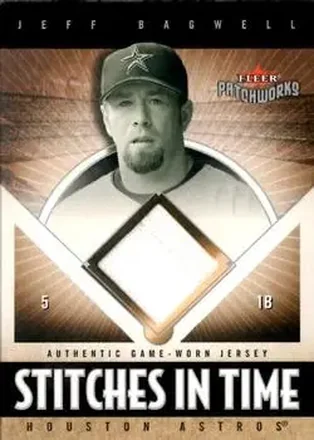 2004 Fleer Patchworks - Stitches in Time Jersey #ST-JB - Jeff Bagwell - Houston Astros