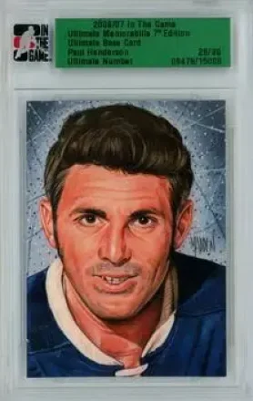 2006-07 In The Game Ultimate Memorabilia #NNO - Paul Henderson - Toronto Maple Leafs