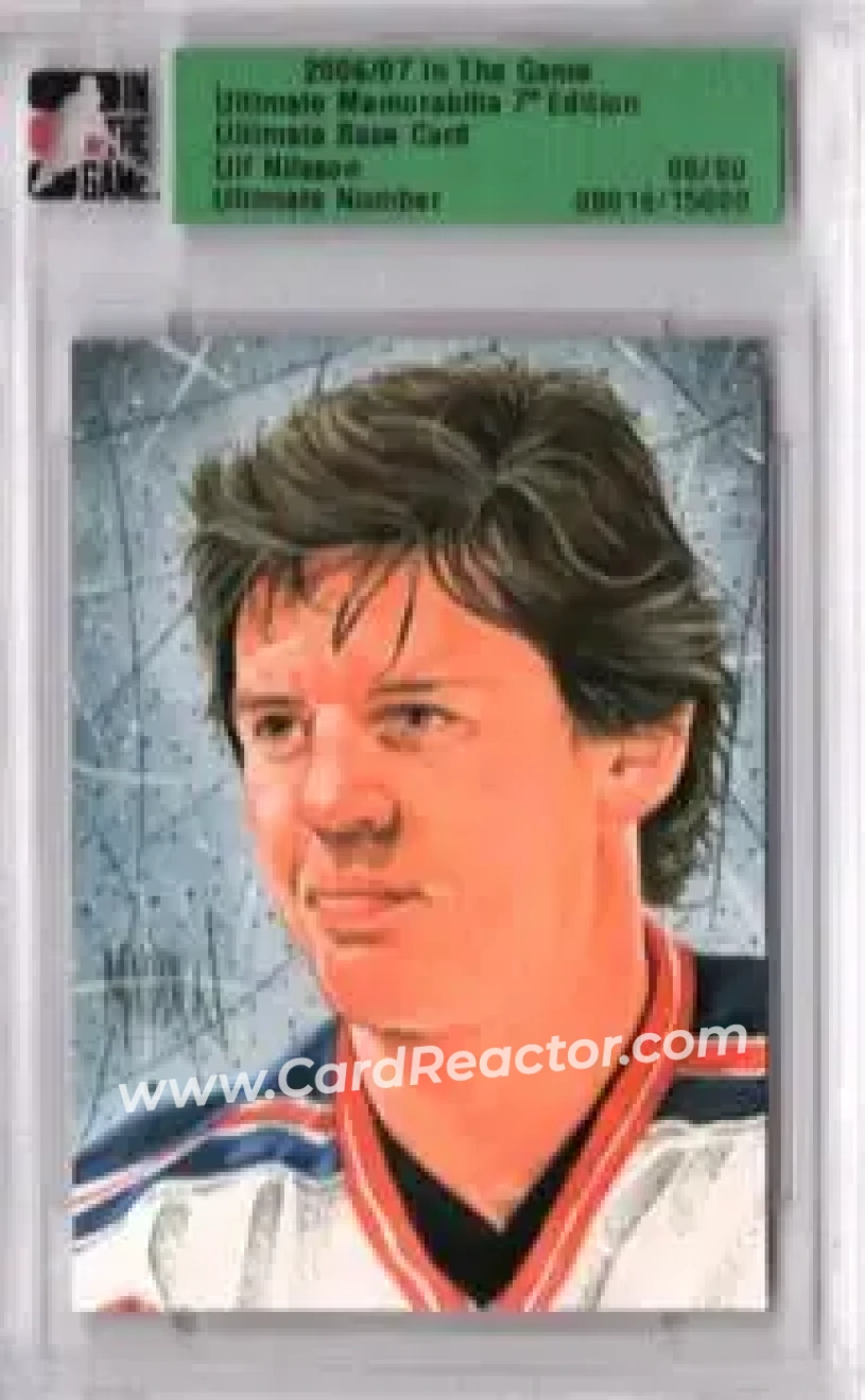 2006-07 In The Game Ultimate Memorabilia #NNO - Ulf Nilsson - New York Rangers - Front
