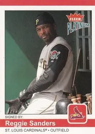 2004 Fleer Platinum #6 - Reggie Sanders - St. Louis Cardinals