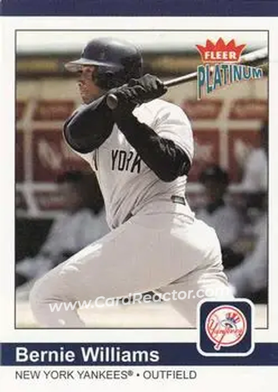 2004 Fleer Platinum #10 - Bernie Williams - New York Yankees - Front 2004 Fleer Platinum #10 - Bernie Williams - New York Yankees - Front