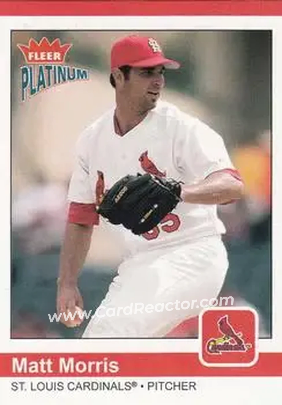 2004 Fleer Platinum #24 - Matt Morris - St. Louis Cardinals - Front 2004 Fleer Platinum #24 - Matt Morris - St. Louis Cardinals - Front