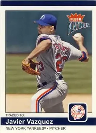 2004 Fleer Platinum #25 - Javier Vazquez - New York Yankees