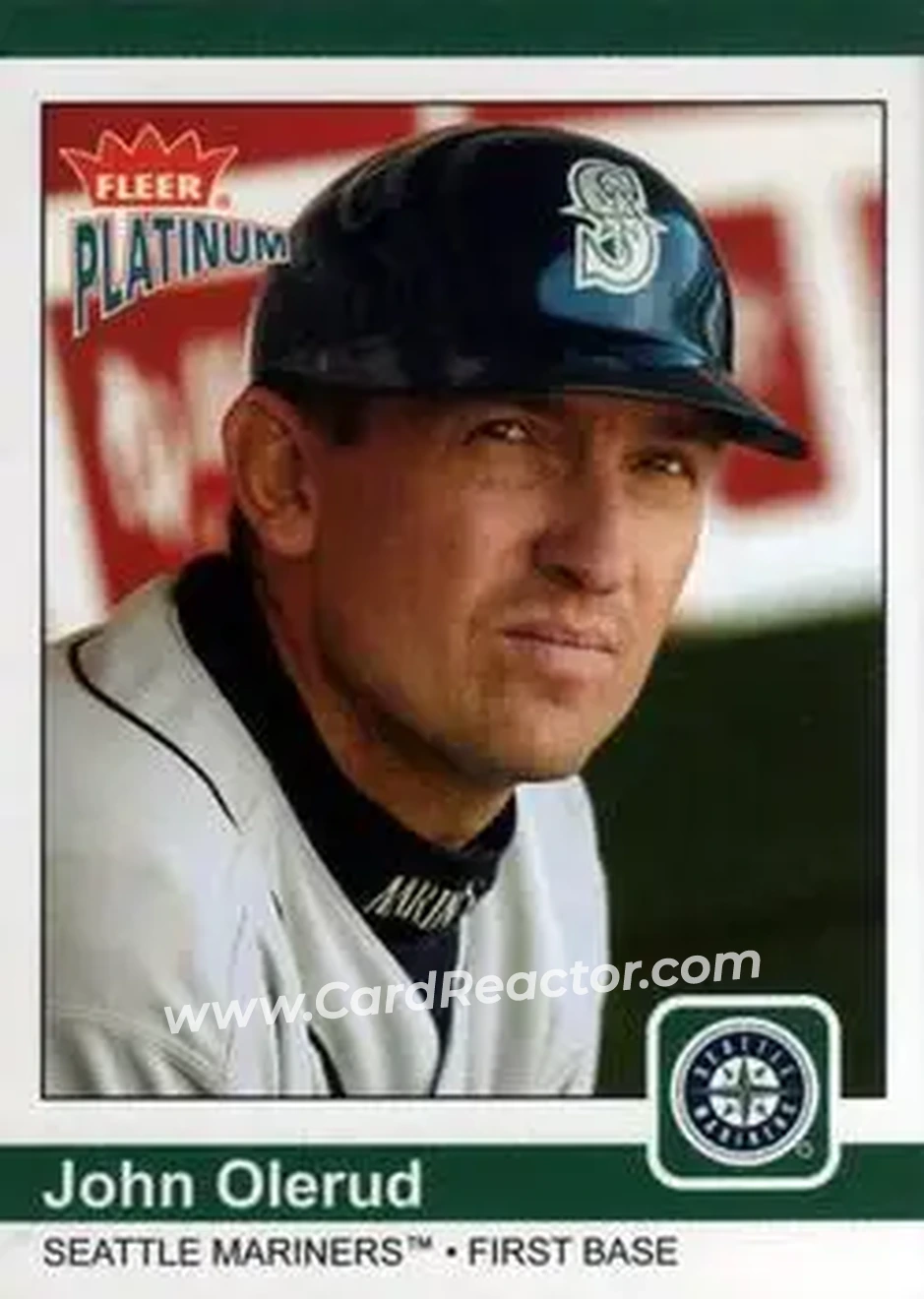 2004 Fleer Platinum #31 - John Olerud - Seattle Mariners - Front 2004 Fleer Platinum #31 - John Olerud - Seattle Mariners - Front
