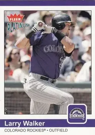 2004 Fleer Platinum #33 - Larry Walker - Colorado Rockies