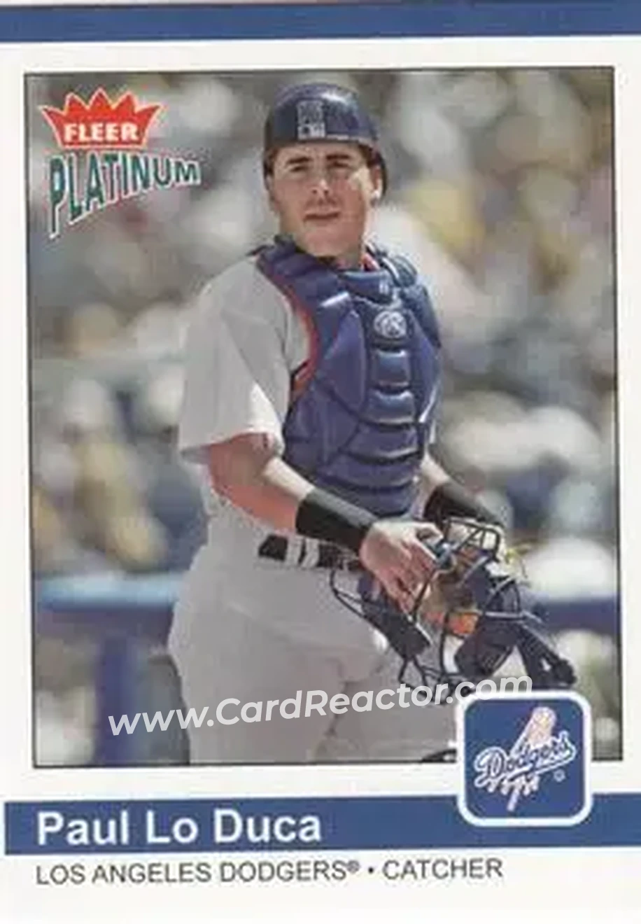 2004 Fleer Platinum #35 - Paul Lo Duca - Los Angeles Dodgers - Front