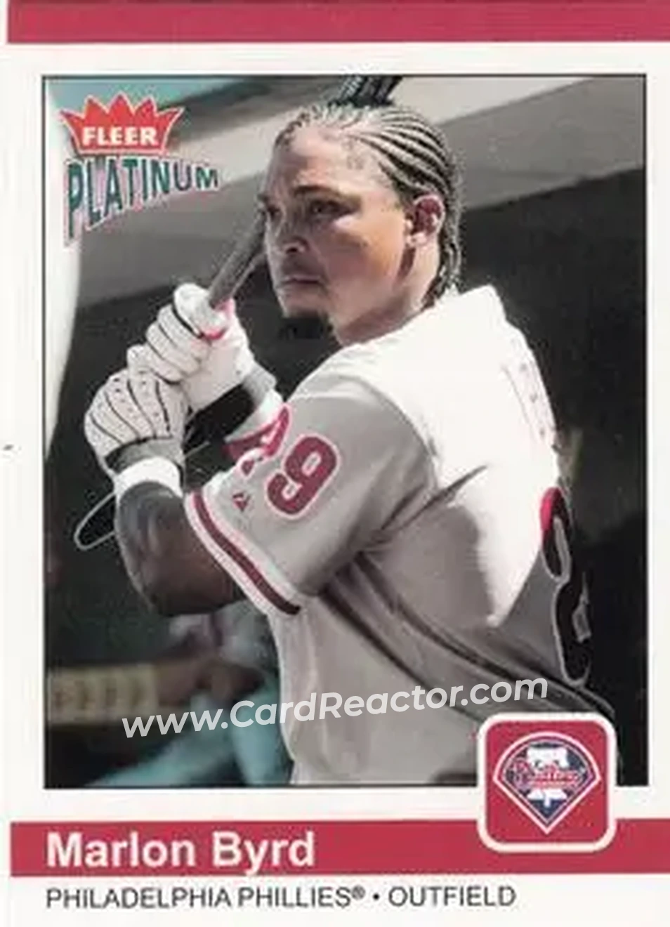 2004 Fleer Platinum #36 - Marlon Byrd - Philadelphia Phillies - Front