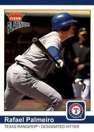 2004 Fleer Platinum #38 - Rafael Palmeiro - Texas Rangers