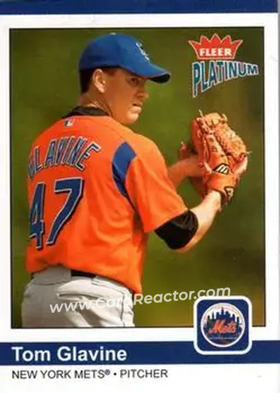 2004 Fleer Platinum #40 - Tom Glavine - New York Mets - Front