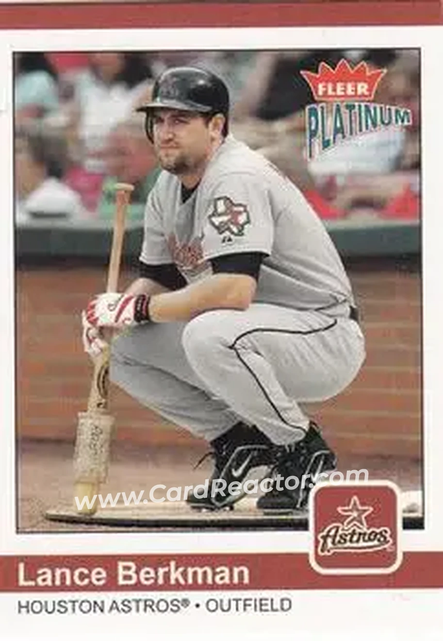 2004 Fleer Platinum #43 - Lance Berkman - Houston Astros - Front