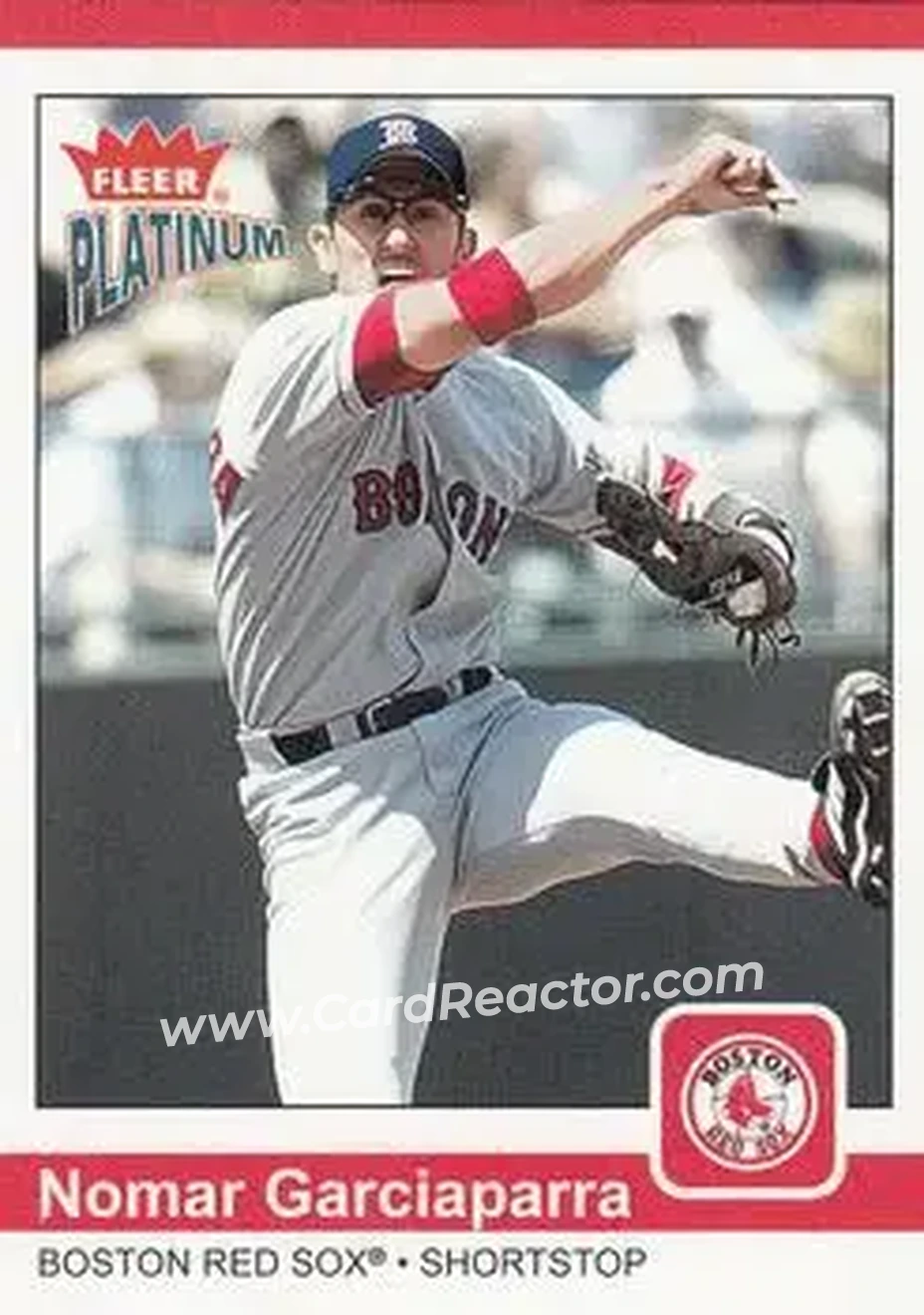 2004 Fleer Platinum #44 - Nomar Garciaparra - Boston Red Sox - Front