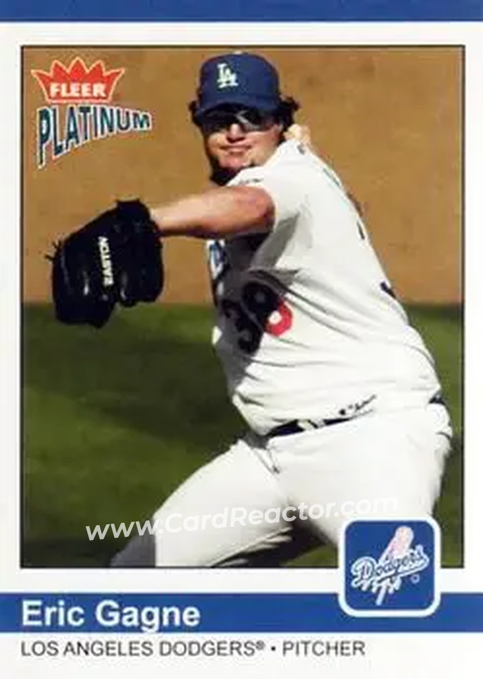 2004 Fleer Platinum #48 - Eric Gagne - Los Angeles Dodgers - Front 2004 Fleer Platinum #48 - Eric Gagne - Los Angeles Dodgers - Front
