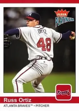 2004 Fleer Platinum #50 - Russ Ortiz - Atlanta Braves