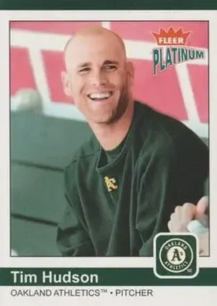2004 Fleer Platinum #56 - Tim Hudson - Oakland Athletics