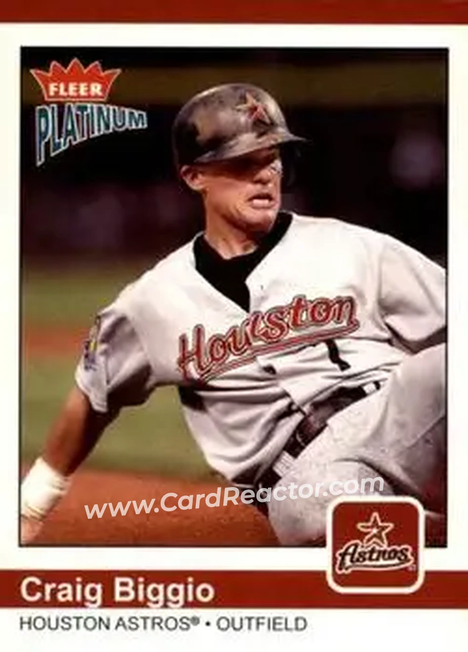 2004 Fleer Platinum #61 - Craig Biggio - Houston Astros - Front
