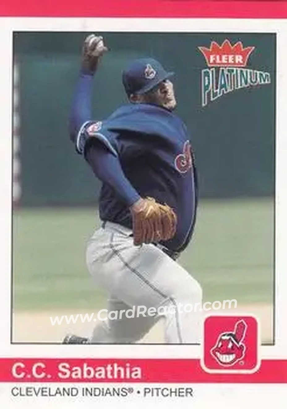 2004 Fleer Platinum #63 - CC Sabathia - Cleveland Indians - Front