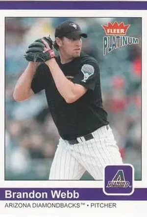 2004 Fleer Platinum #66 - Brandon Webb - Arizona Diamondbacks