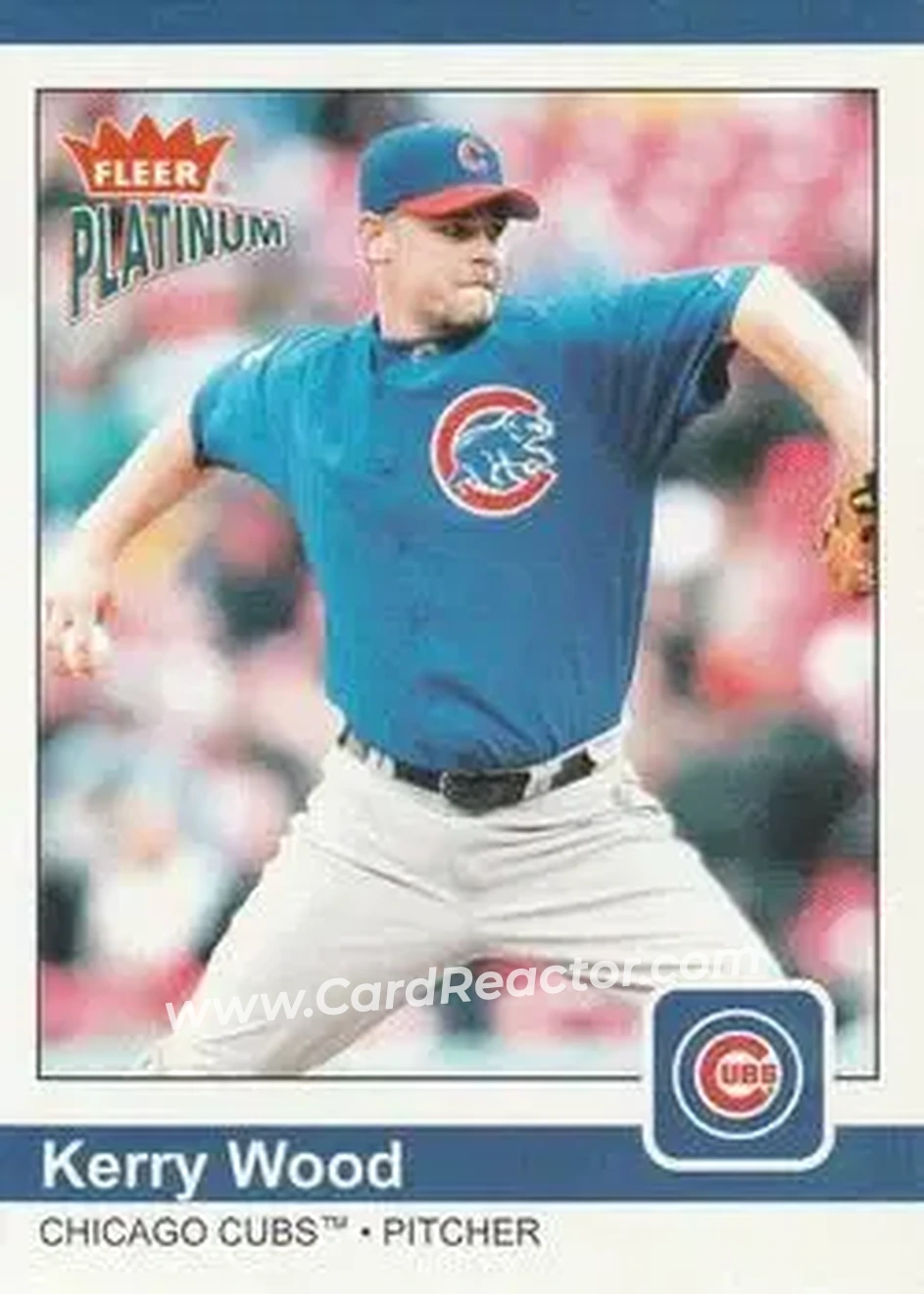 2004 Fleer Platinum #68 - Kerry Wood - Chicago Cubs - Front 2004 Fleer Platinum #68 - Kerry Wood - Chicago Cubs - Front