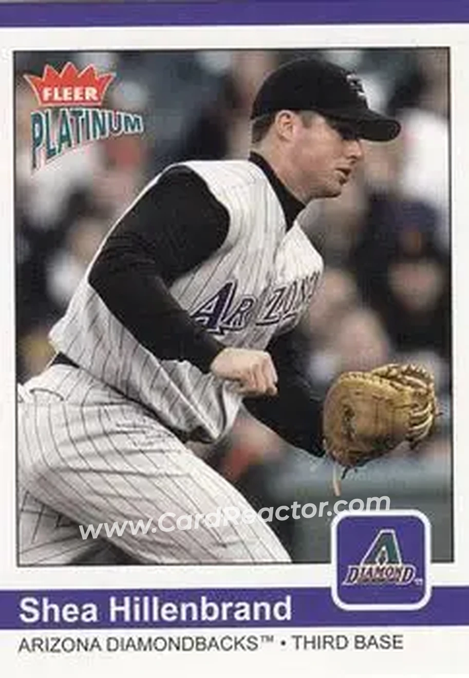 2004 Fleer Platinum #80 - Shea Hillenbrand - Arizona Diamondbacks - Front 2004 Fleer Platinum #80 - Shea Hillenbrand - Arizona Diamondbacks - Front