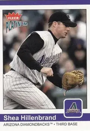 2004 Fleer Platinum #80 - Shea Hillenbrand - Arizona Diamondbacks