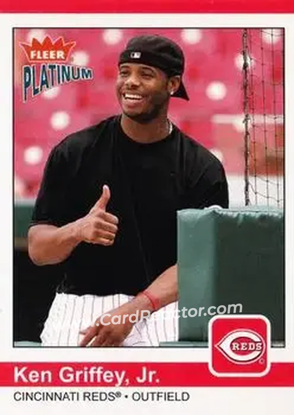 2004 Fleer Platinum #82 - Ken Griffey Jr. - Cincinnati Reds - Front 2004 Fleer Platinum #82 - Ken Griffey Jr. - Cincinnati Reds - Front