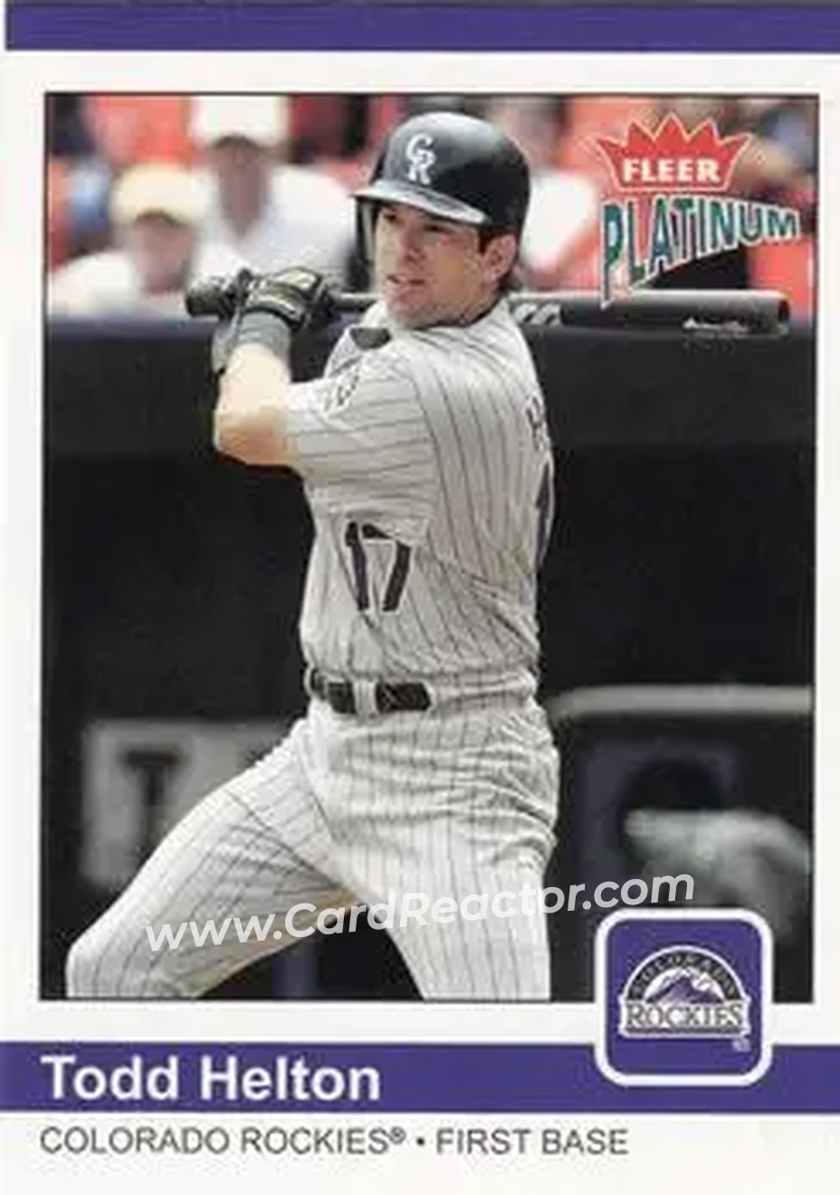 2004 Fleer Platinum #83 - Todd Helton - Colorado Rockies - Front