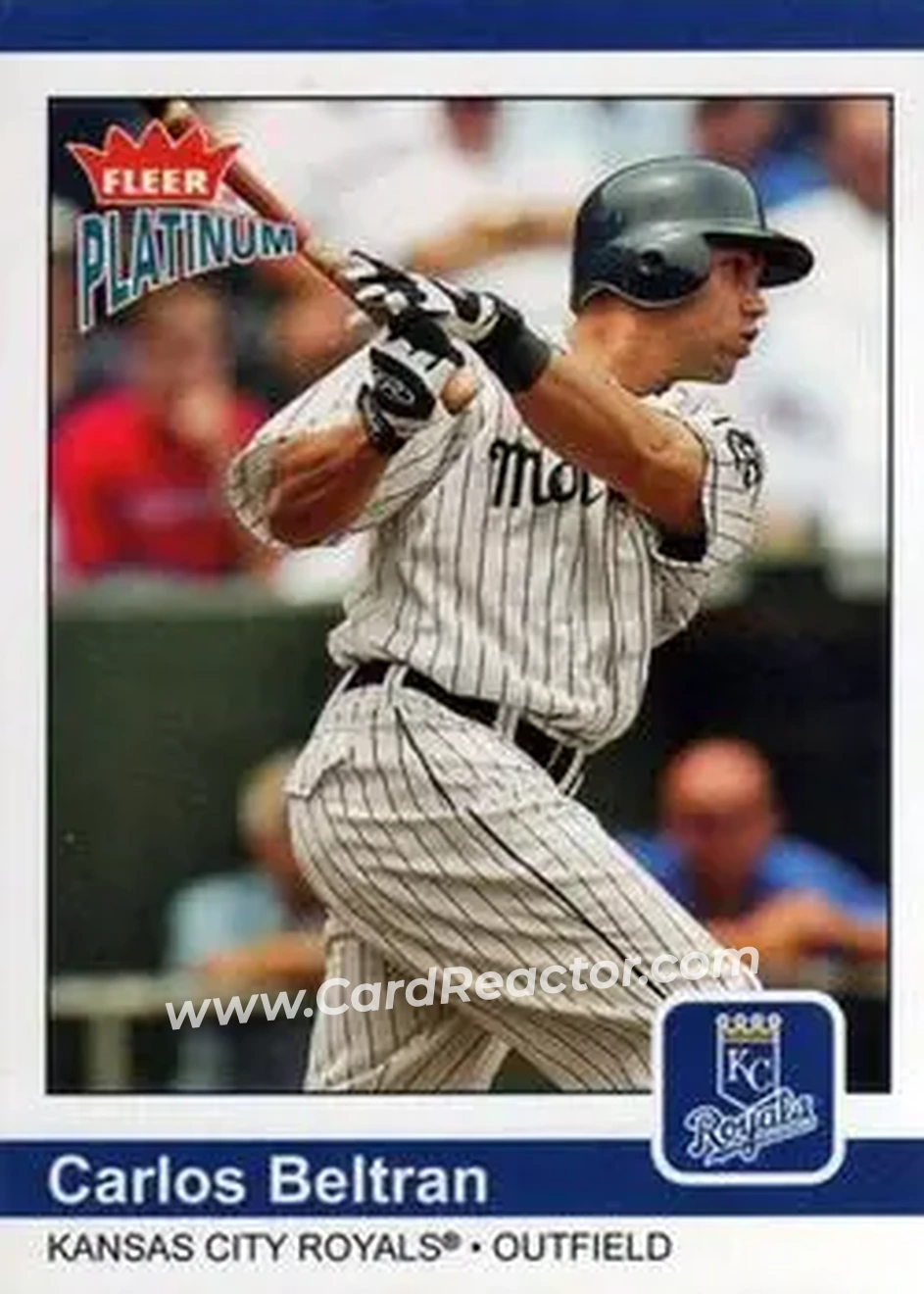 2004 Fleer Platinum #86 - Carlos Beltran - Kansas City Royals - Front 2004 Fleer Platinum #86 - Carlos Beltran - Kansas City Royals - Front