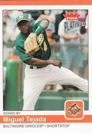 2004 Fleer Platinum #89 - Miguel Tejada - Baltimore Orioles