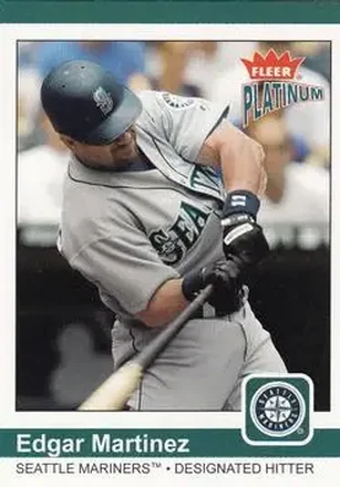 2004 Fleer Platinum #90 - Edgar Martinez - Seattle Mariners