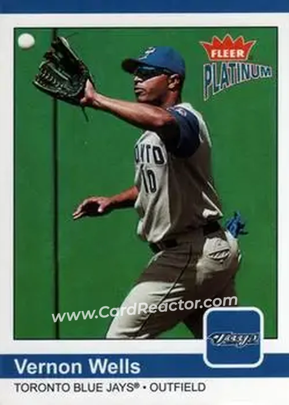2004 Fleer Platinum #91 - Vernon Wells - Toronto Blue Jays - Front