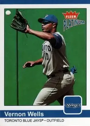 2004 Fleer Platinum #91 - Vernon Wells - Toronto Blue Jays