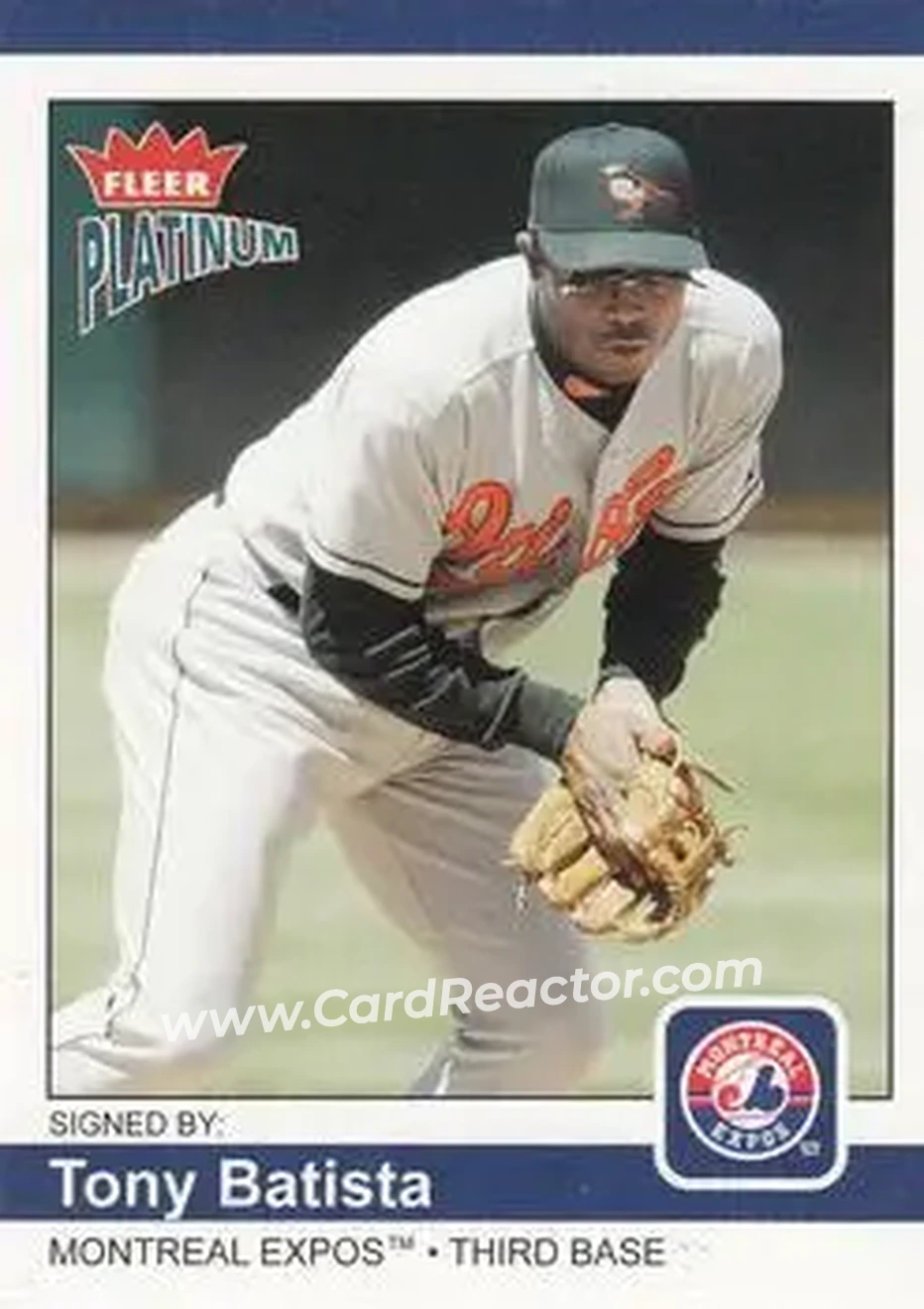 2004 Fleer Platinum #93 - Tony Batista - Montreal Expos - Front