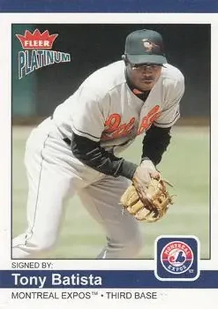 2004 Fleer Platinum #93 - Tony Batista - Montreal Expos