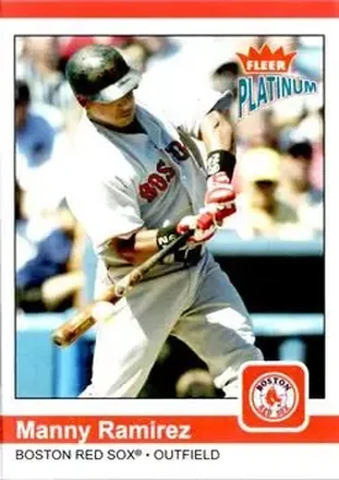 2004 Fleer Platinum #96 - Manny Ramirez - Boston Red Sox