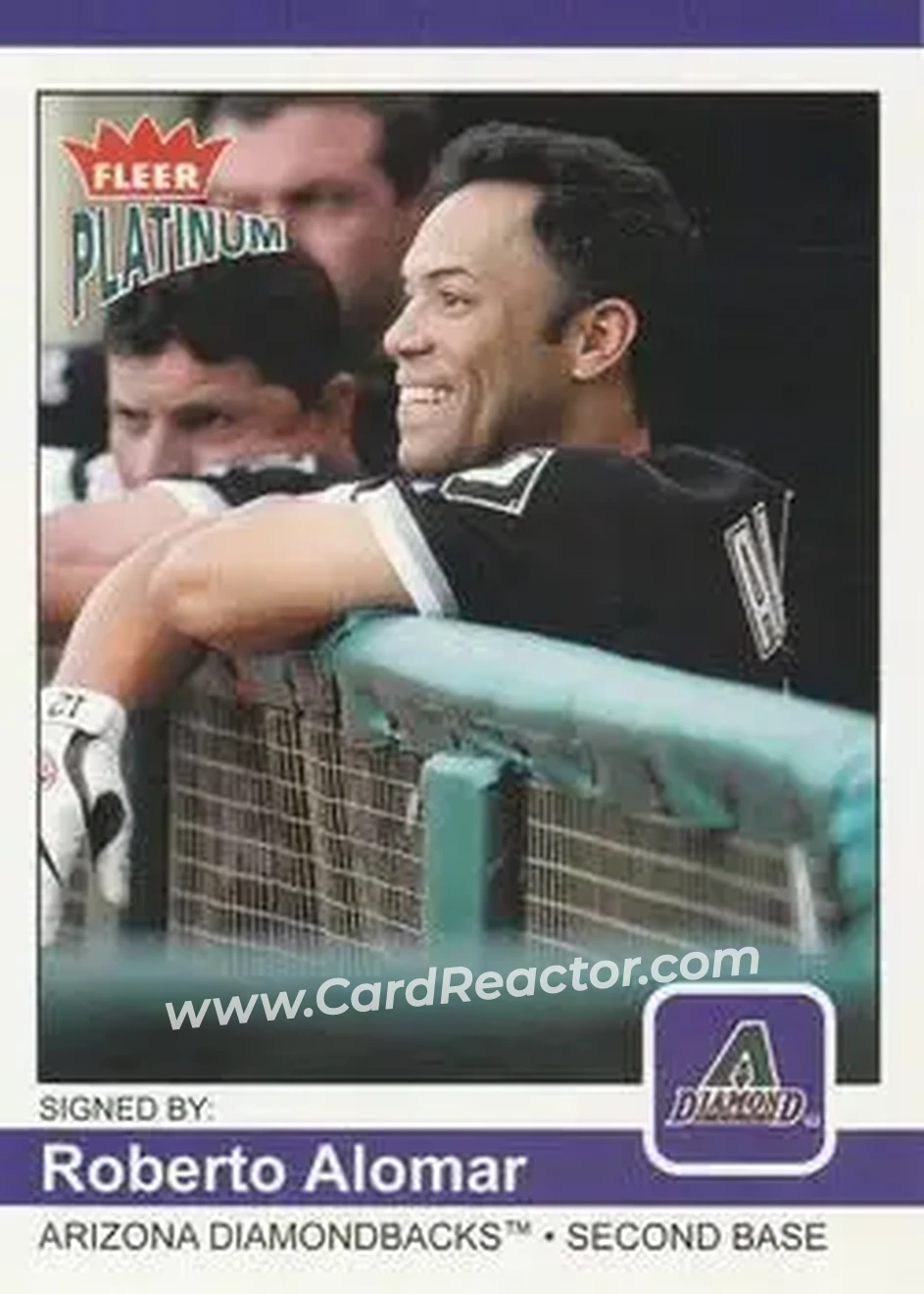 2004 Fleer Platinum #101 - Roberto Alomar - Arizona Diamondbacks - Front