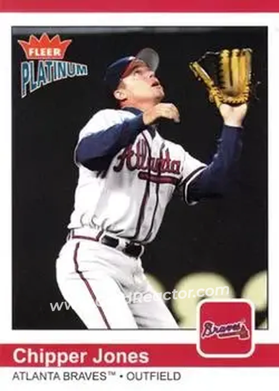 2004 Fleer Platinum #103 - Chipper Jones - Atlanta Braves - Front 2004 Fleer Platinum #103 - Chipper Jones - Atlanta Braves - Front