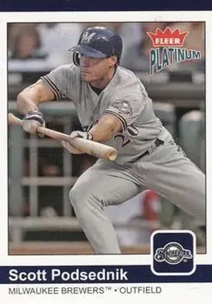 2004 Fleer Platinum #107 - Scott Podsednik - Milwaukee Brewers