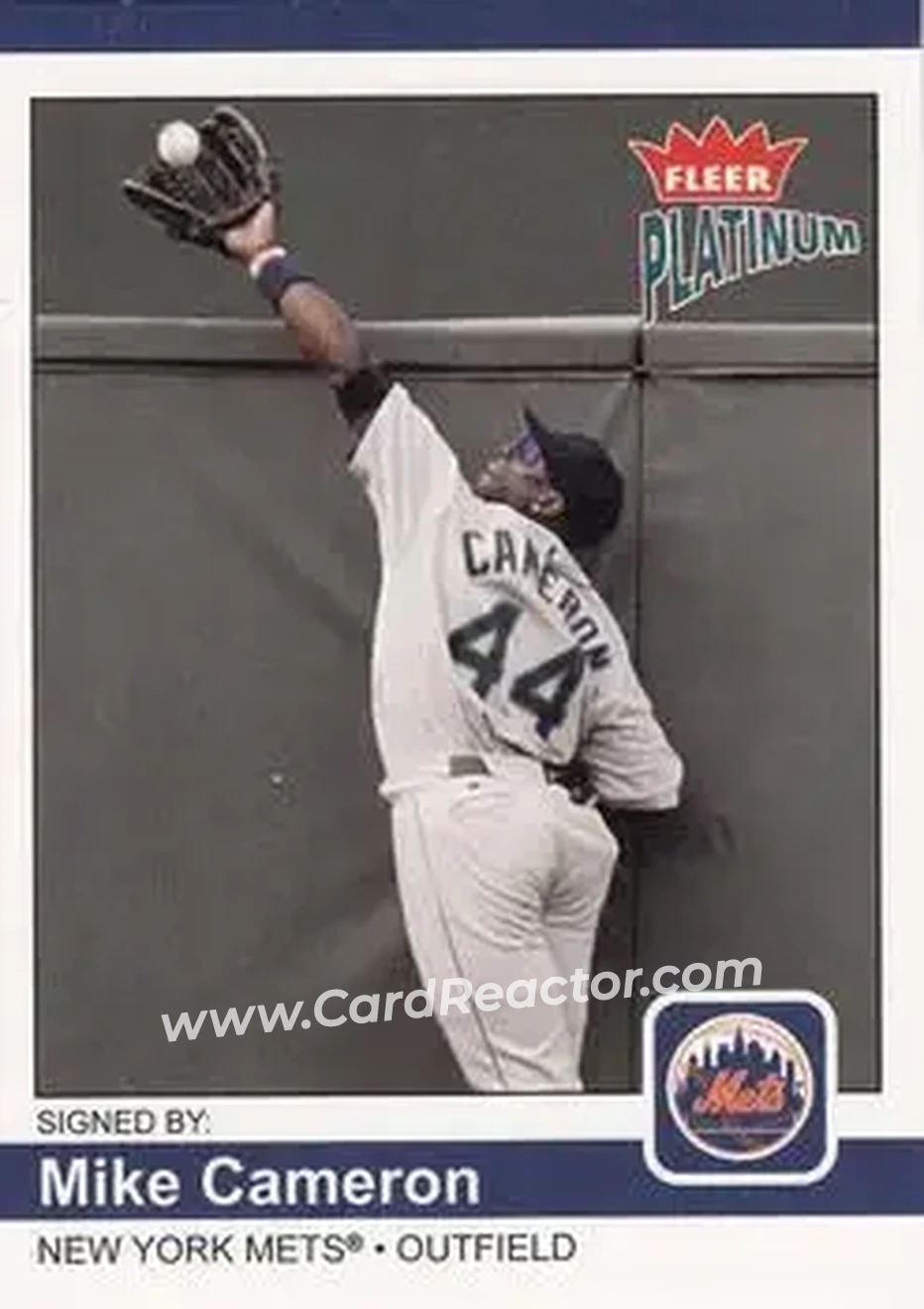 2004 Fleer Platinum #117 - Mike Cameron - New York Mets - Front