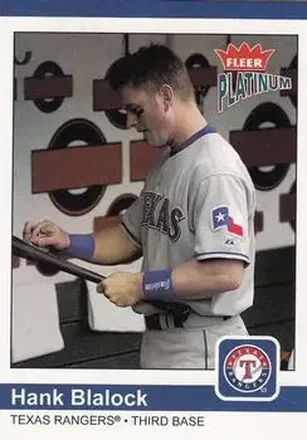 2004 Fleer Platinum #119 - Hank Blalock - Texas Rangers