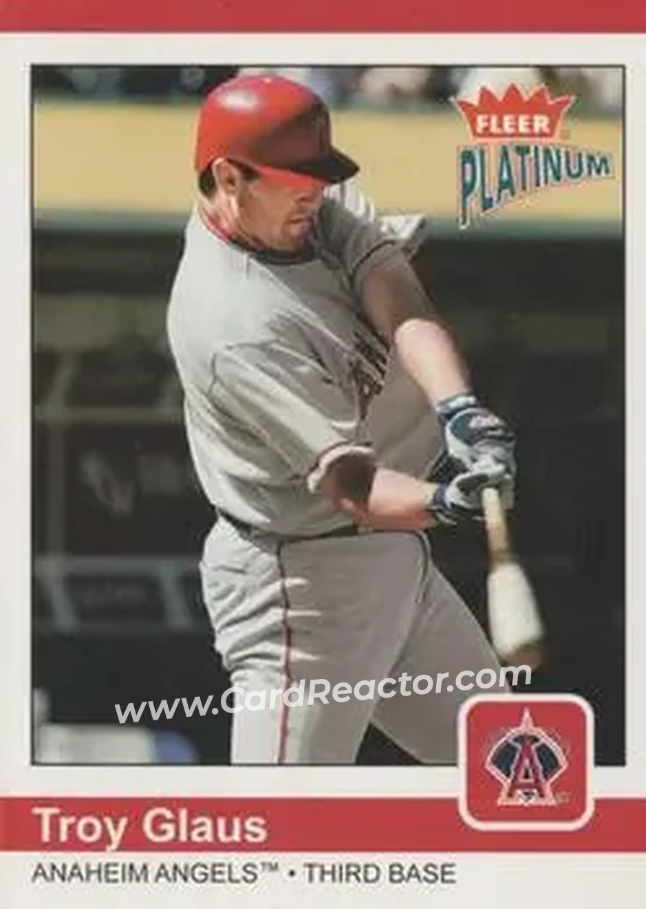 2004 Fleer Platinum #120 - Troy Glaus - Anaheim Angels - Front