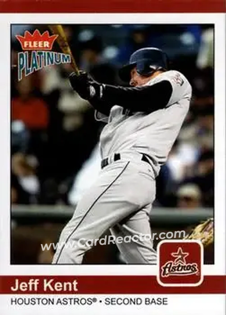 2004 Fleer Platinum #121 - Jeff Kent - Houston Astros - Front 2004 Fleer Platinum #121 - Jeff Kent - Houston Astros - Front