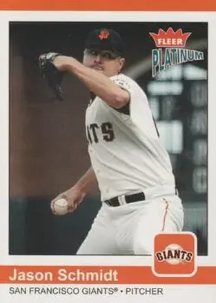 2004 Fleer Platinum #122 - Jason Schmidt - San Francisco Giants