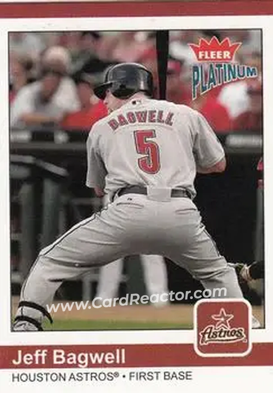2004 Fleer Platinum #129 - Jeff Bagwell - Houston Astros - Front 2004 Fleer Platinum #129 - Jeff Bagwell - Houston Astros - Front