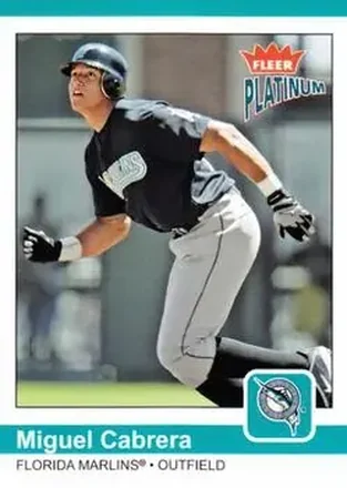2004 Fleer Platinum #140 - Miguel Cabrera - Florida Marlins