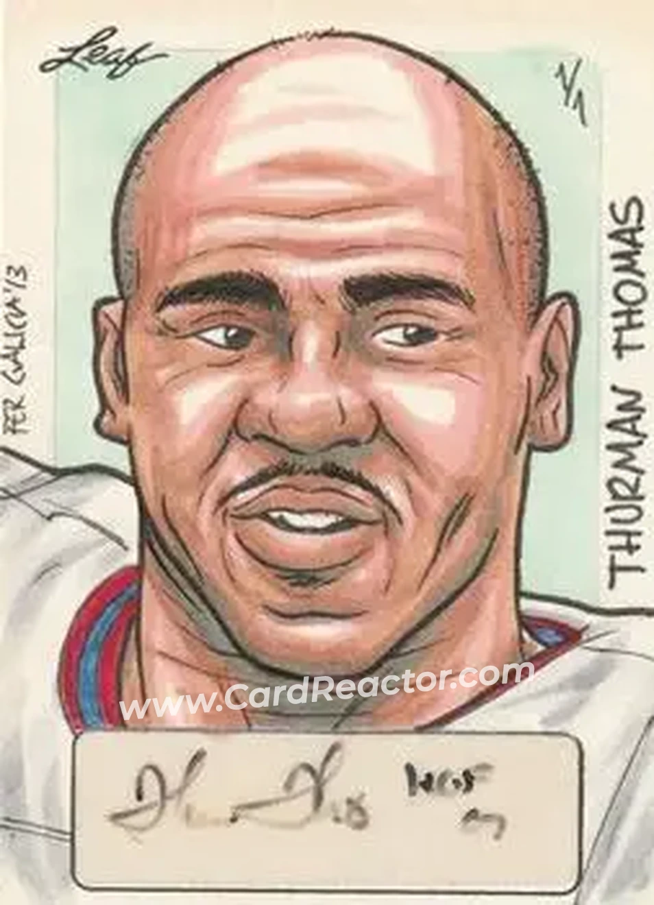 2013 Leaf Masterworks #NNO - Thurman Thomas - Front