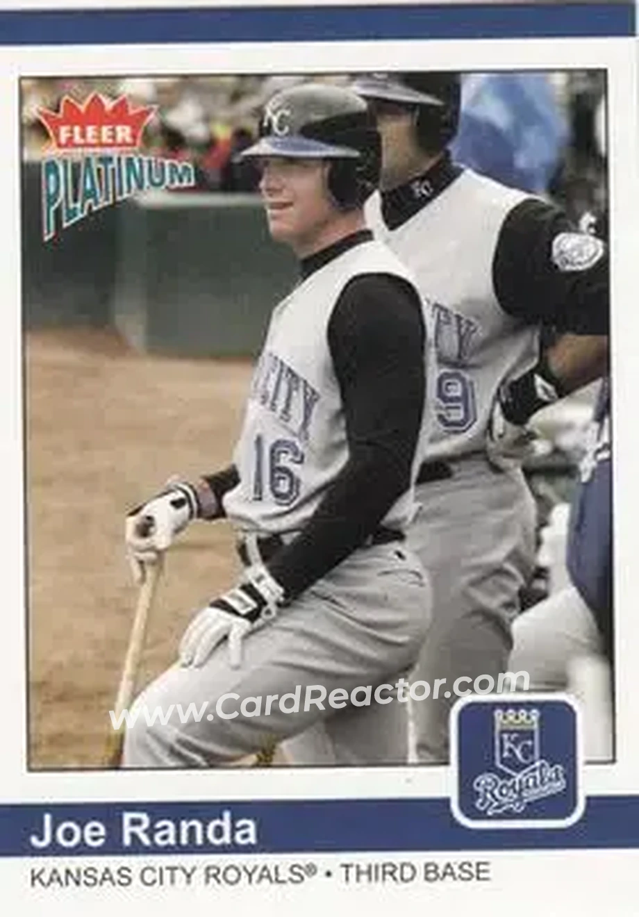 2004 Fleer Platinum #34 - Joe Randa - Kansas City Royals - Front