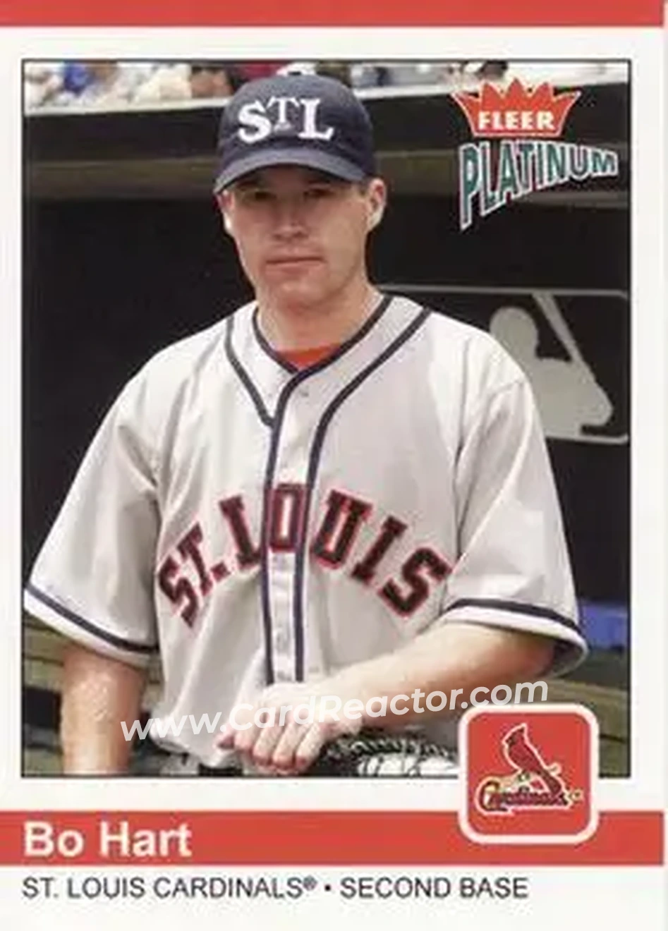 2004 Fleer Platinum #37 - Bo Hart - St. Louis Cardinals - Front
